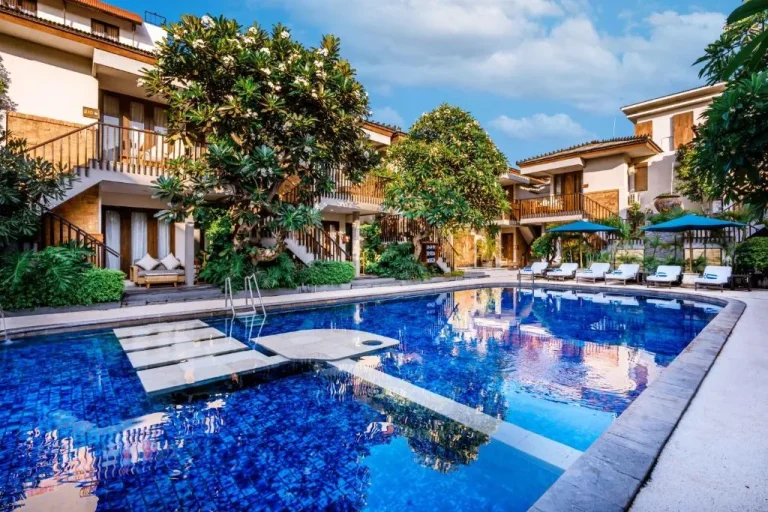 romantic hotel with swimming pool